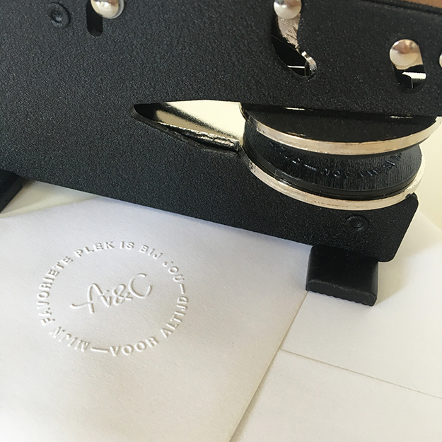 embossing stempel preegstempel