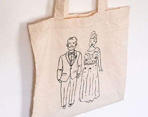 Canvas Tas tote bag op maat 